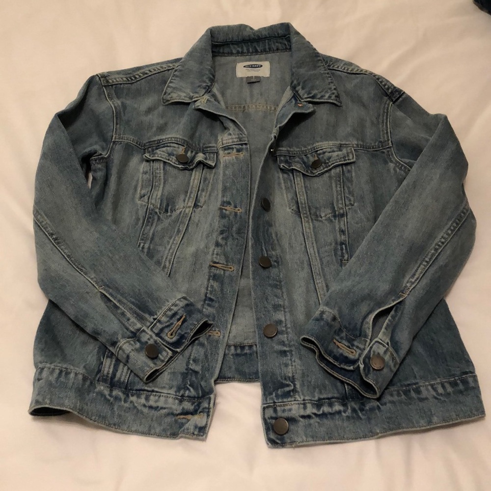 Boyfriend Fit Old Navy Denim Jacket Size Small